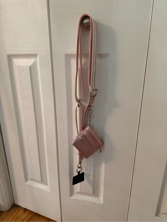 Save The Girls Handbags - Convertible Pink Mini Crossbody Wallet with Adjustable Strap